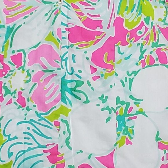 𝅺LILLY Pulitzer Cathy Flamingo Pink Don't Give A Cluck Shift Dress 00 - Picture 12 of 12